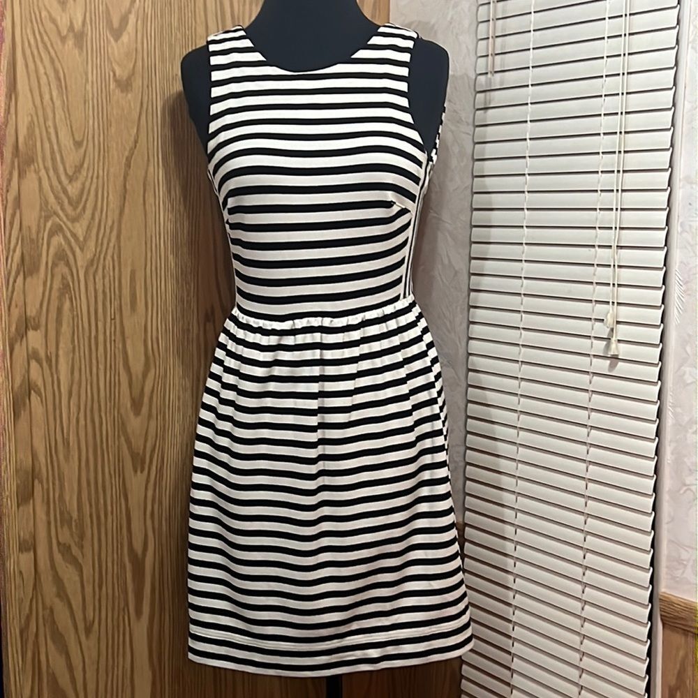 Madewell striped dress w pockets